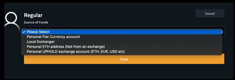 Spectre.ai（スペクター）レギュラー口座画面