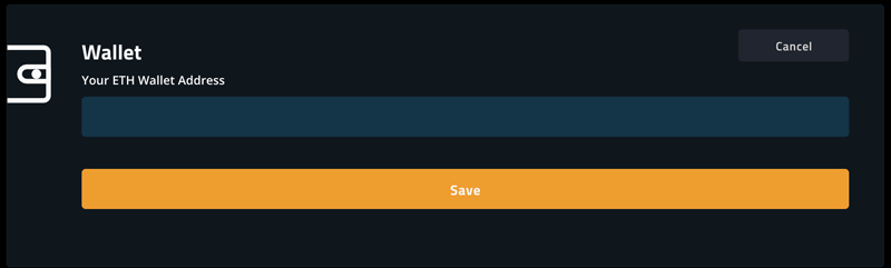 Spectre.ai（スペクター）ウォレット設定画面